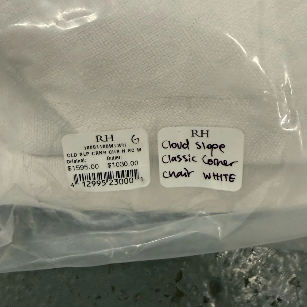Restoration Hardware Cloud Classic Slipcover Set – White